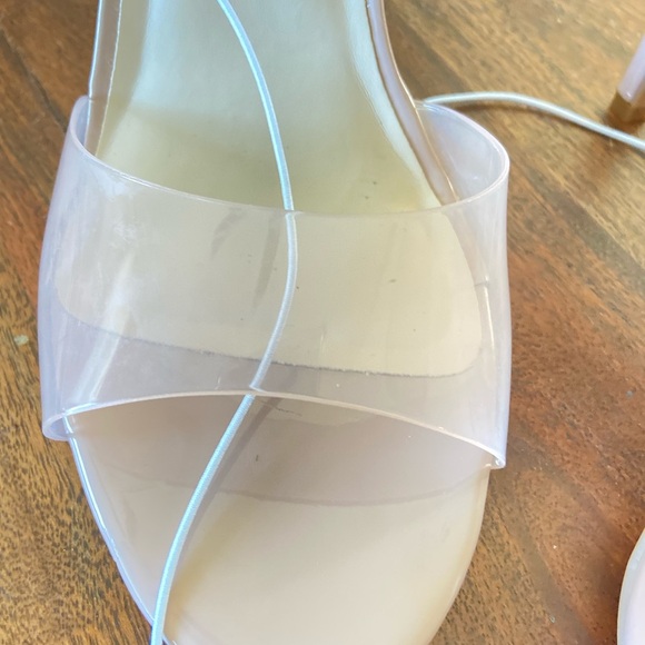 Nine West stiletto clear open toe heels - Picture 2 of 15